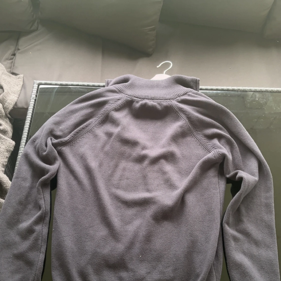 Mörkblå kofta från Indicode med dragkedja - 1