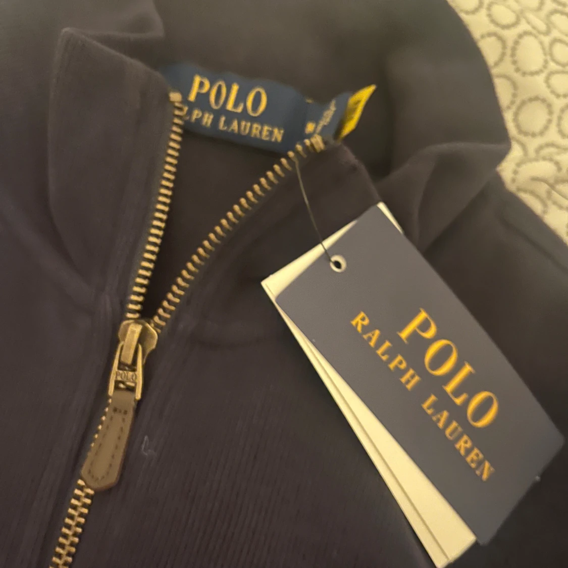Mörkblå half zip tröja Polo Ralph Lauren - 1