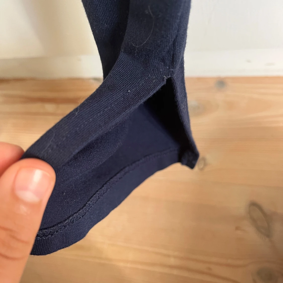 Mörkblå långärmad topp Gina Tricot XS - 1