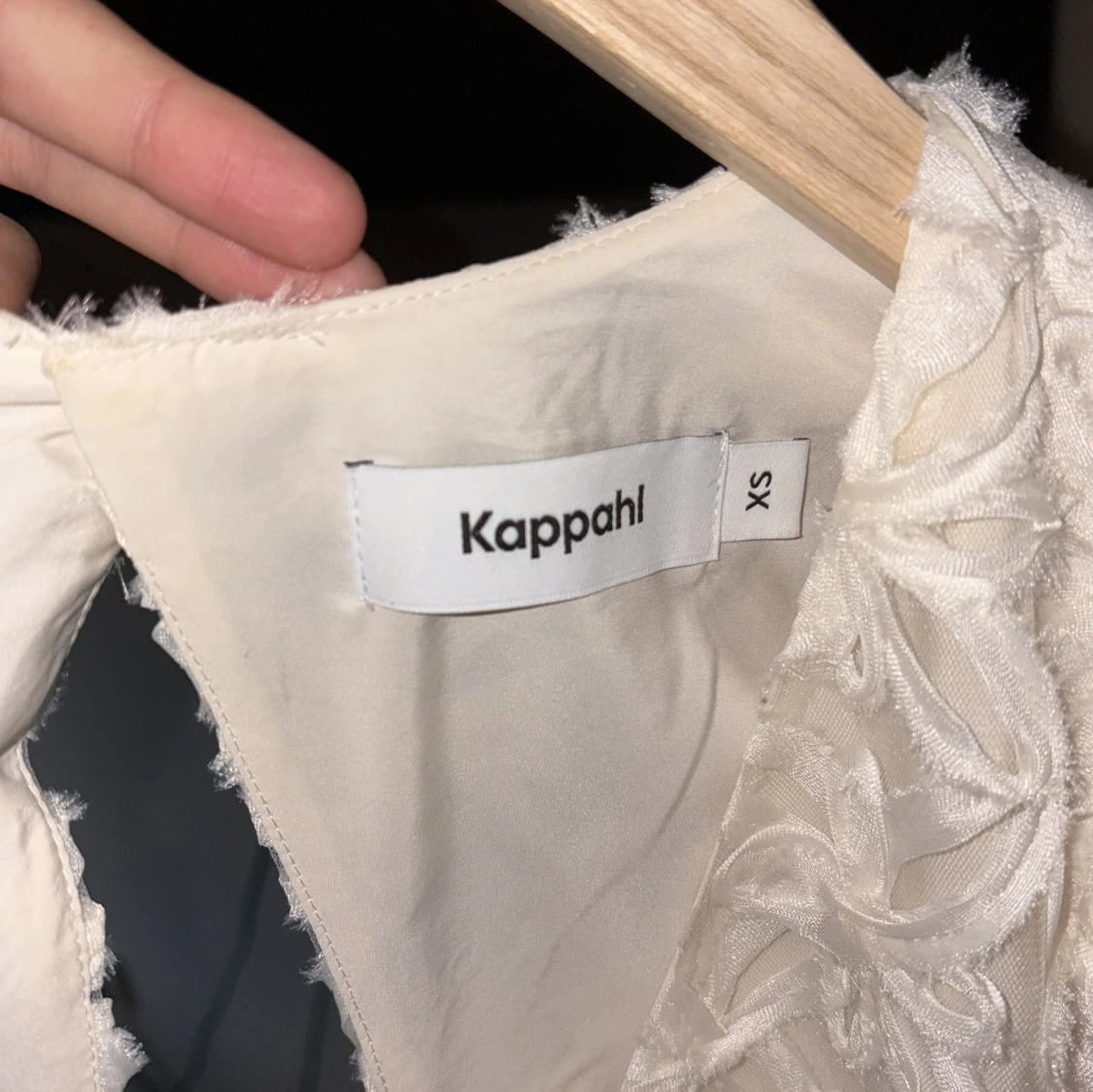 Vit blommig kortklänning Kappahl XS - 2