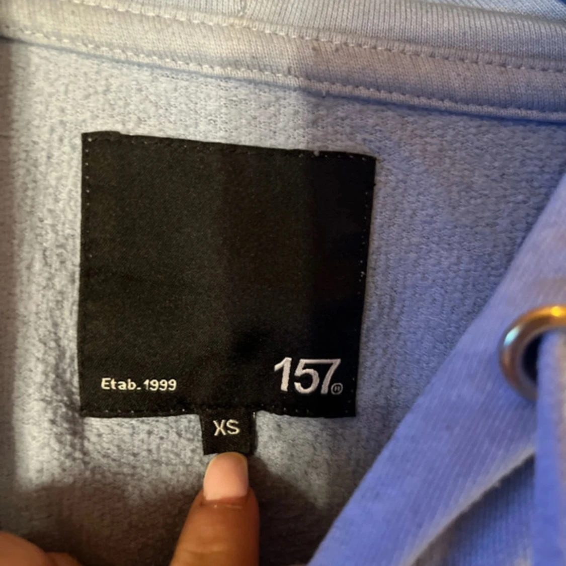 Ljusblå hoodie från 157, XS - 1