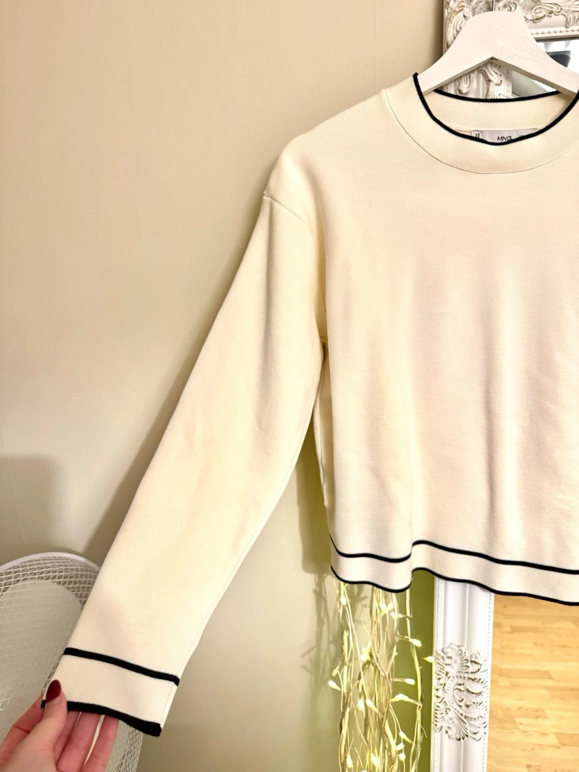 Stickad tröja mango  - 4