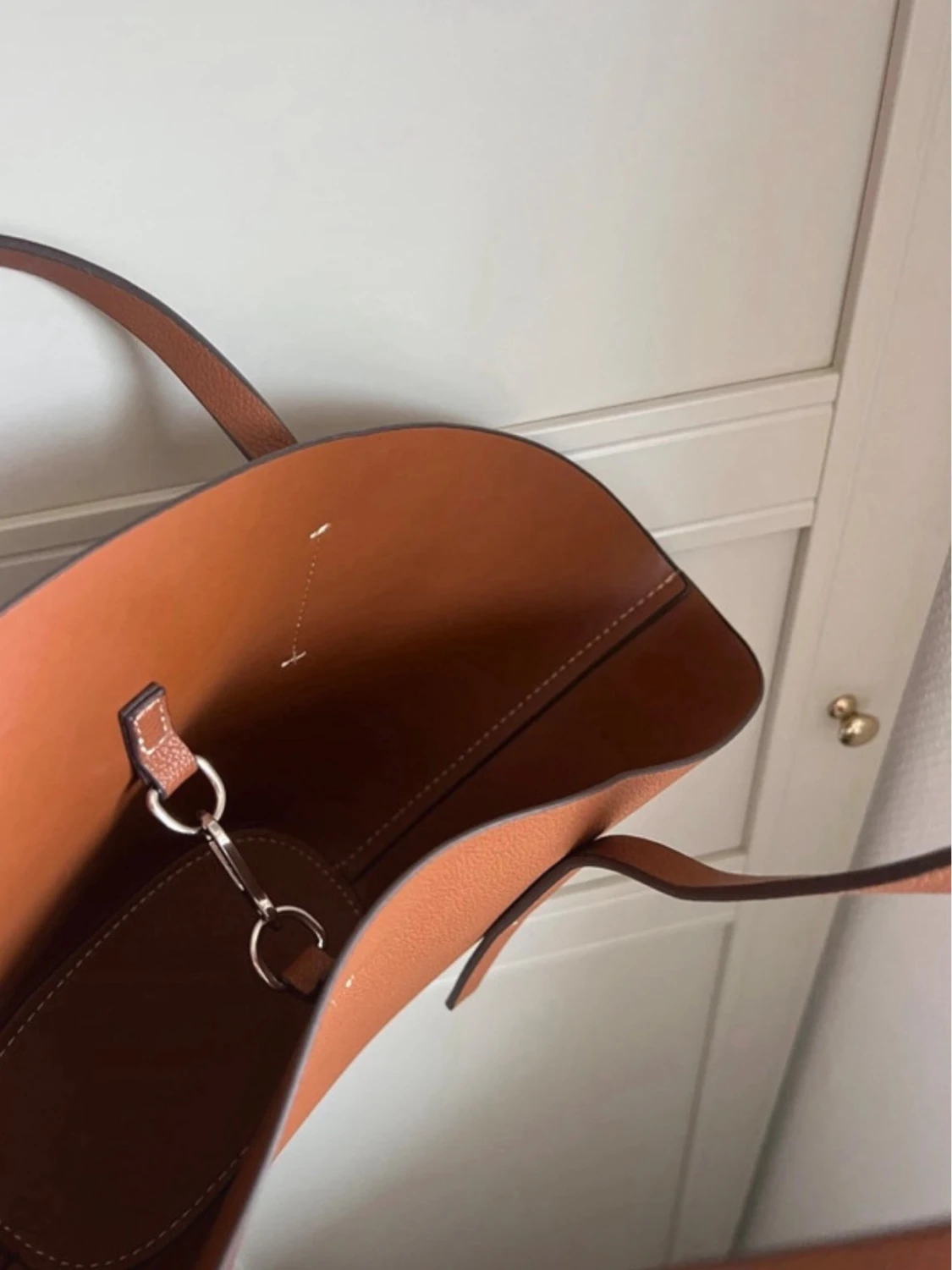 Tote väska brun Gina tricot  - 5