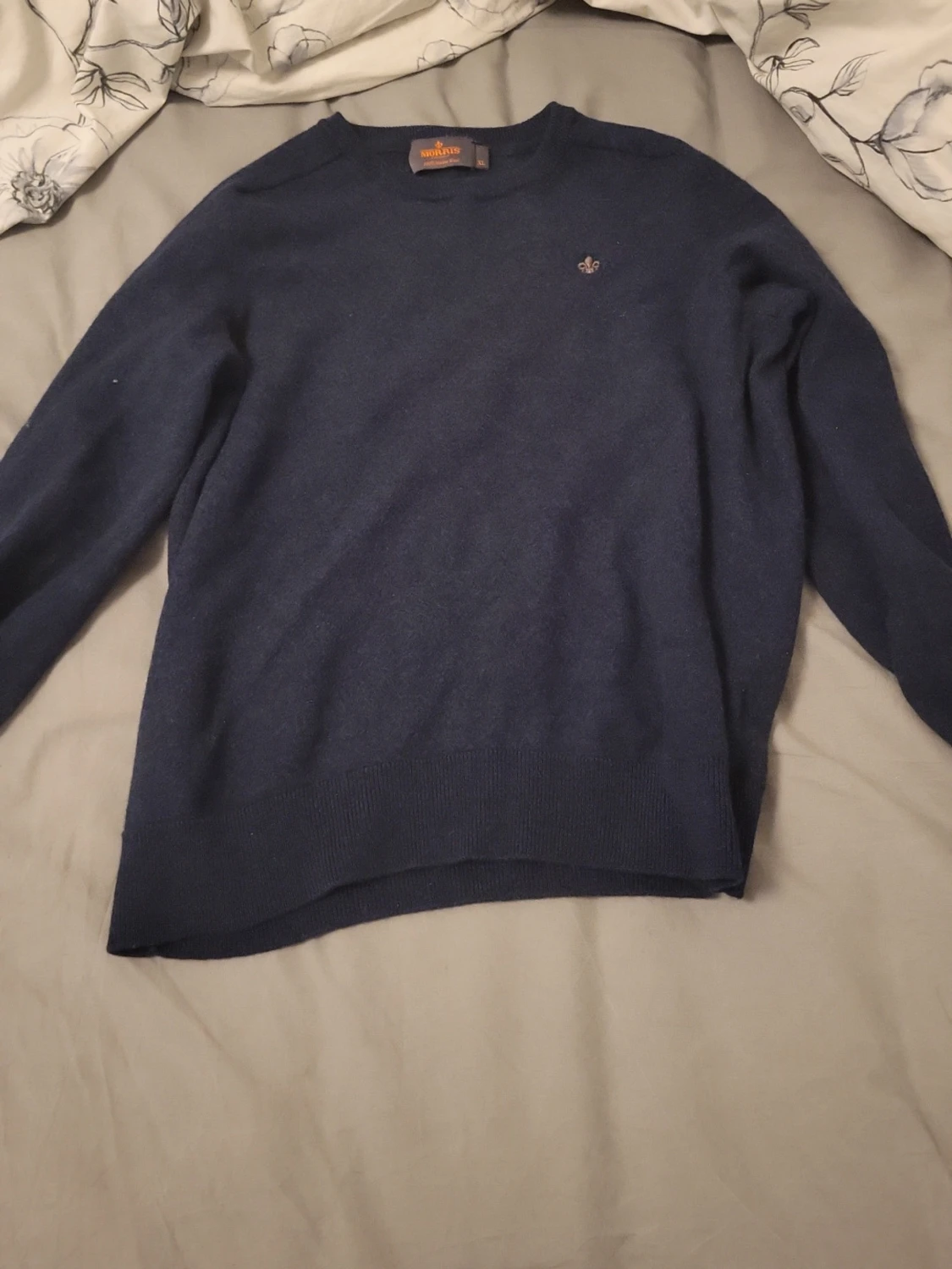 Mörkblå stickad tröja från Morris - 3