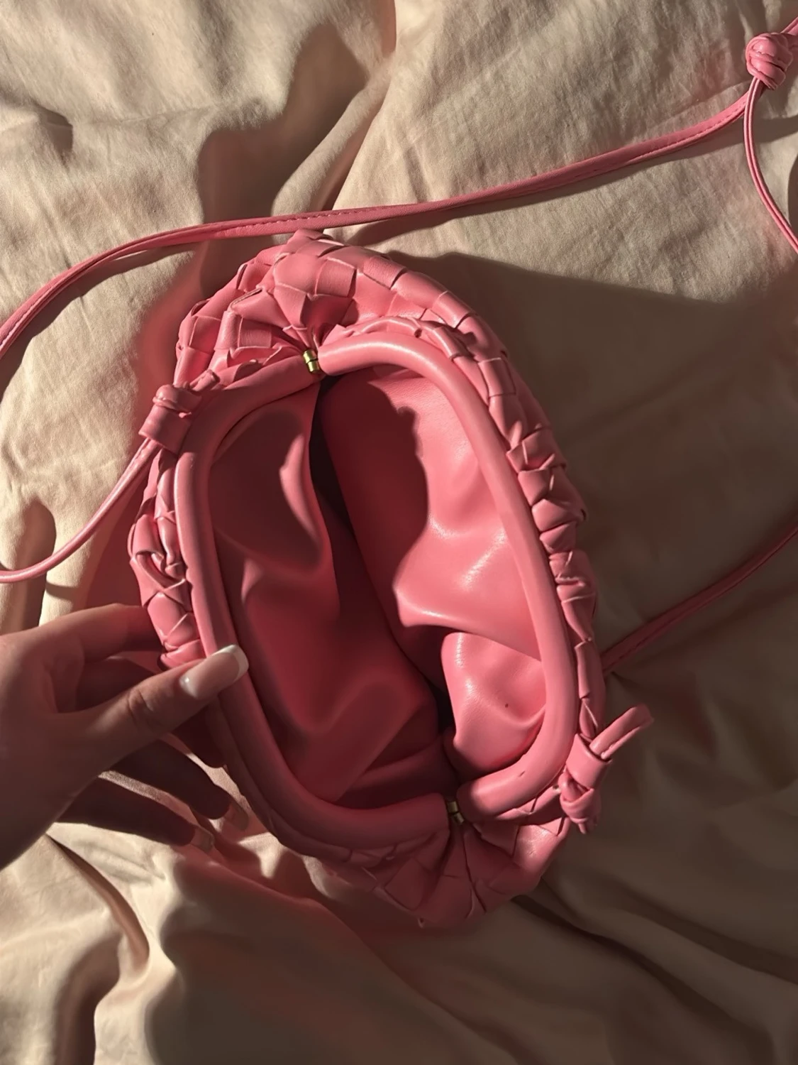 Clutch bag i rosa  - 2