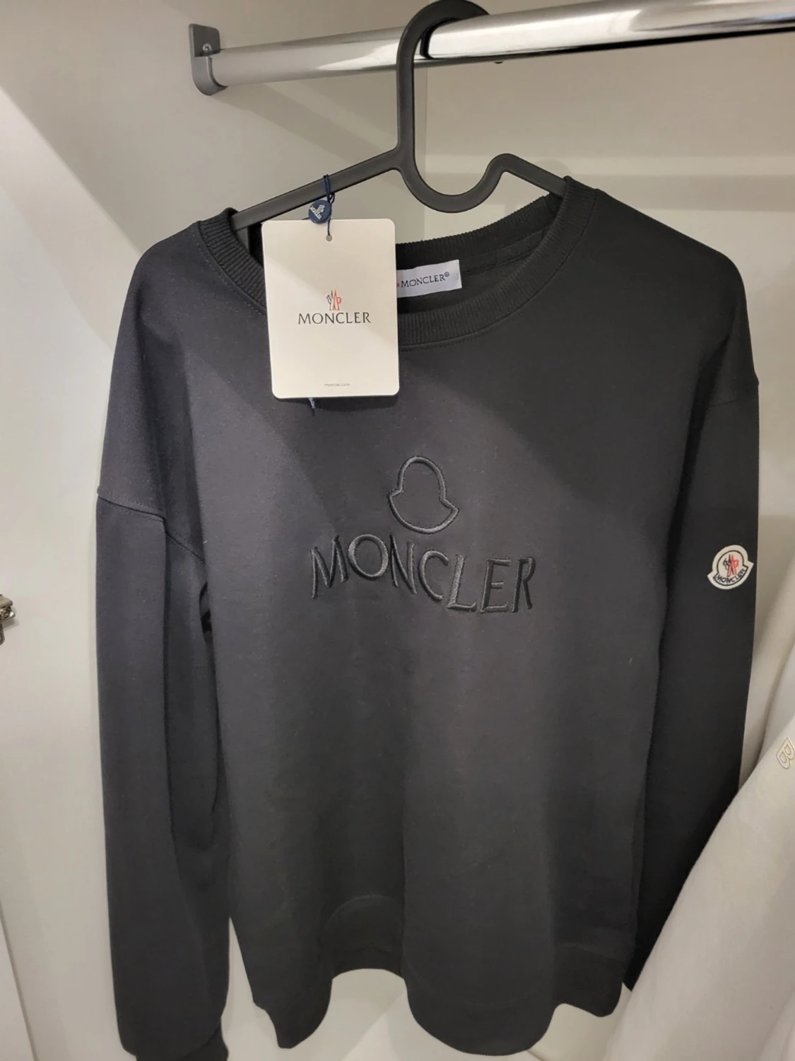 Svart sweatshirt från Moncler