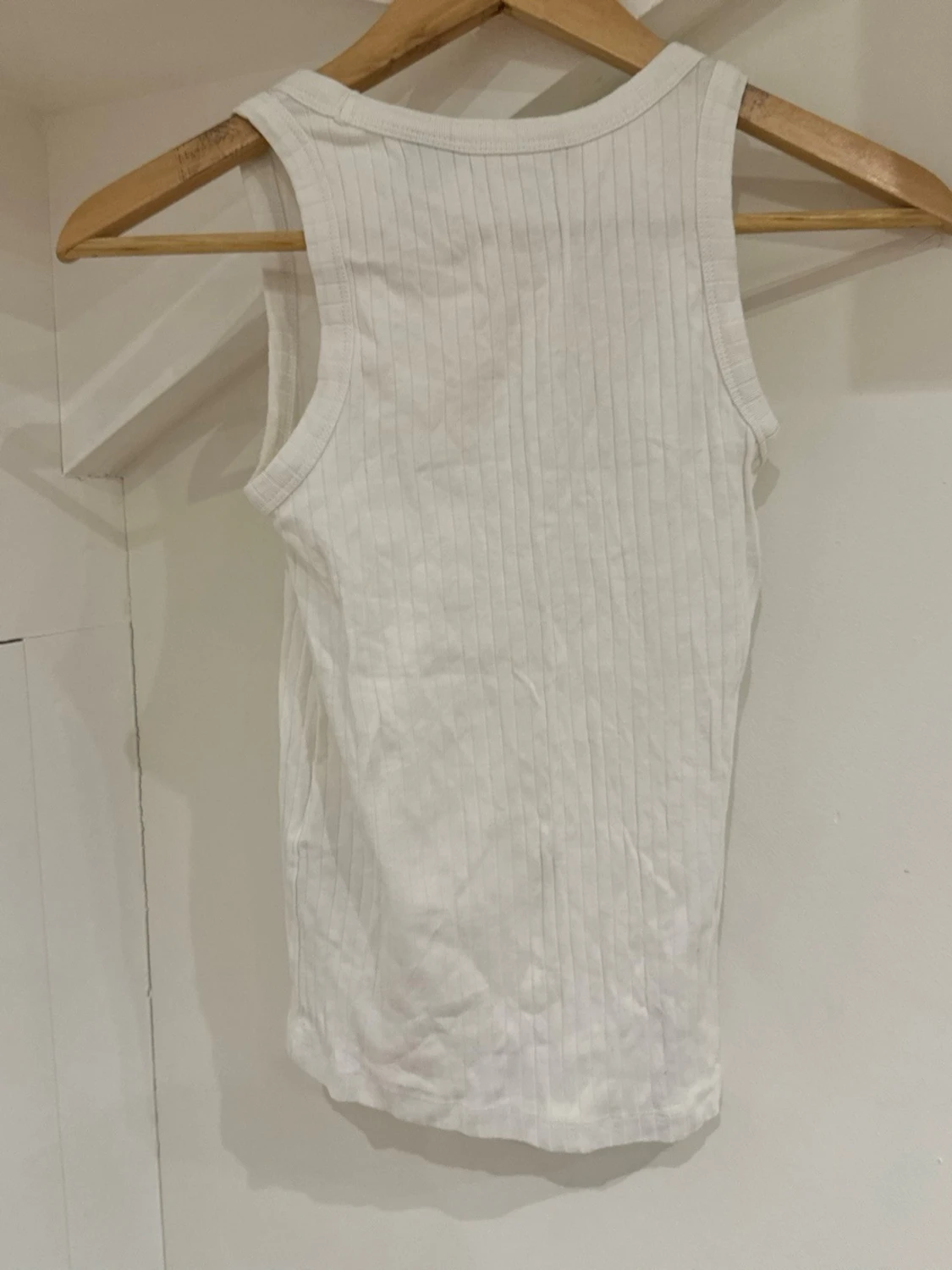 Vit ribbad linnetopp från Vero Moda - 2