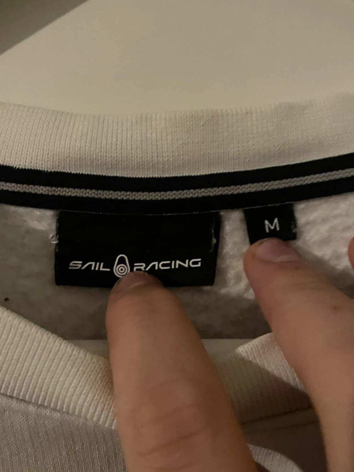 Vit Sail Racing sweatshirt i bomull - 1