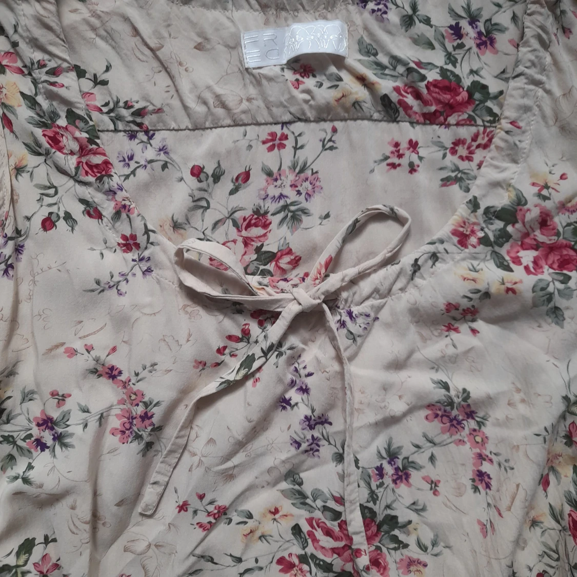 Söt blommig coquette blus - 91