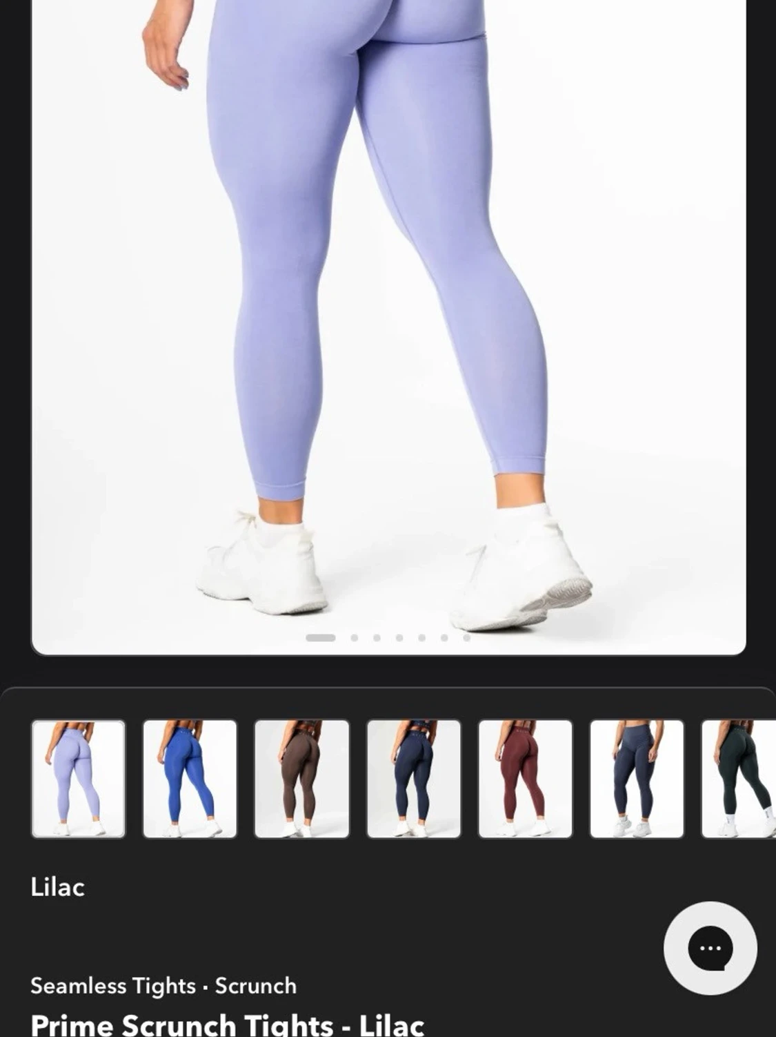 Ljuslila seamless tights scrunch - 1