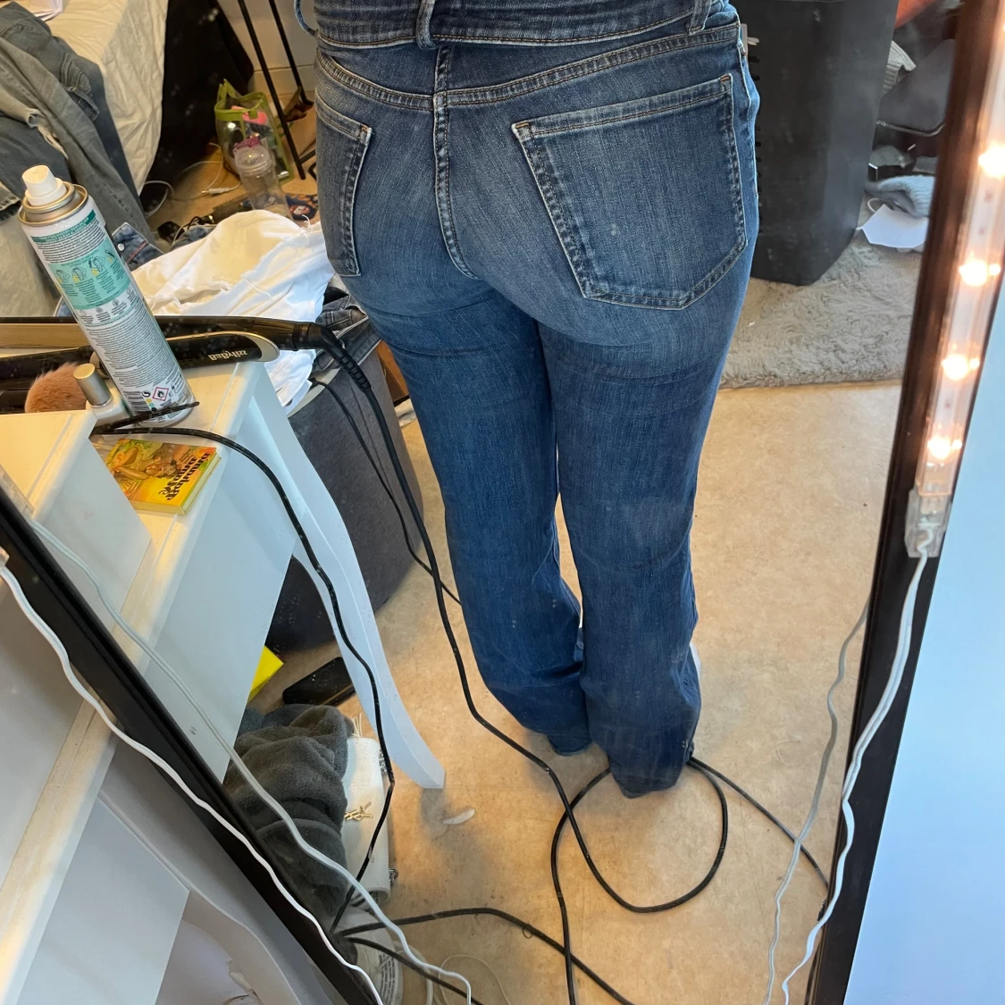 Lågmidjade bootcut jeans  - 90