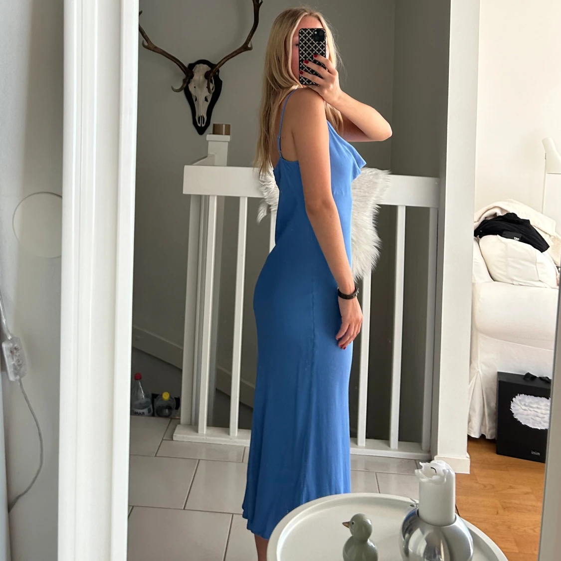 blå klänning  - 90
