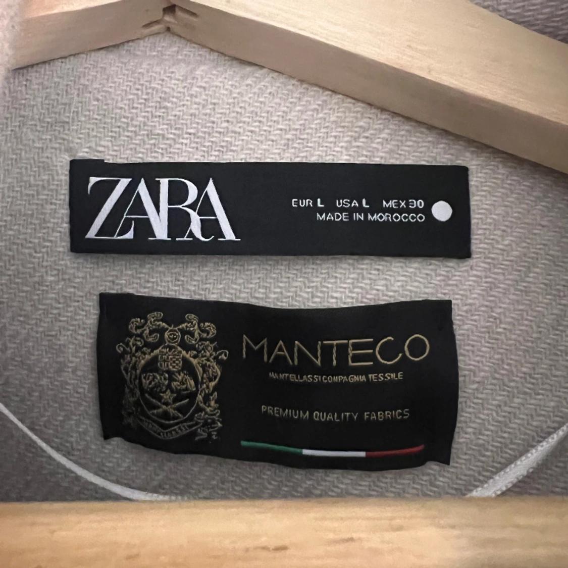 Beige/vit kappa - 90