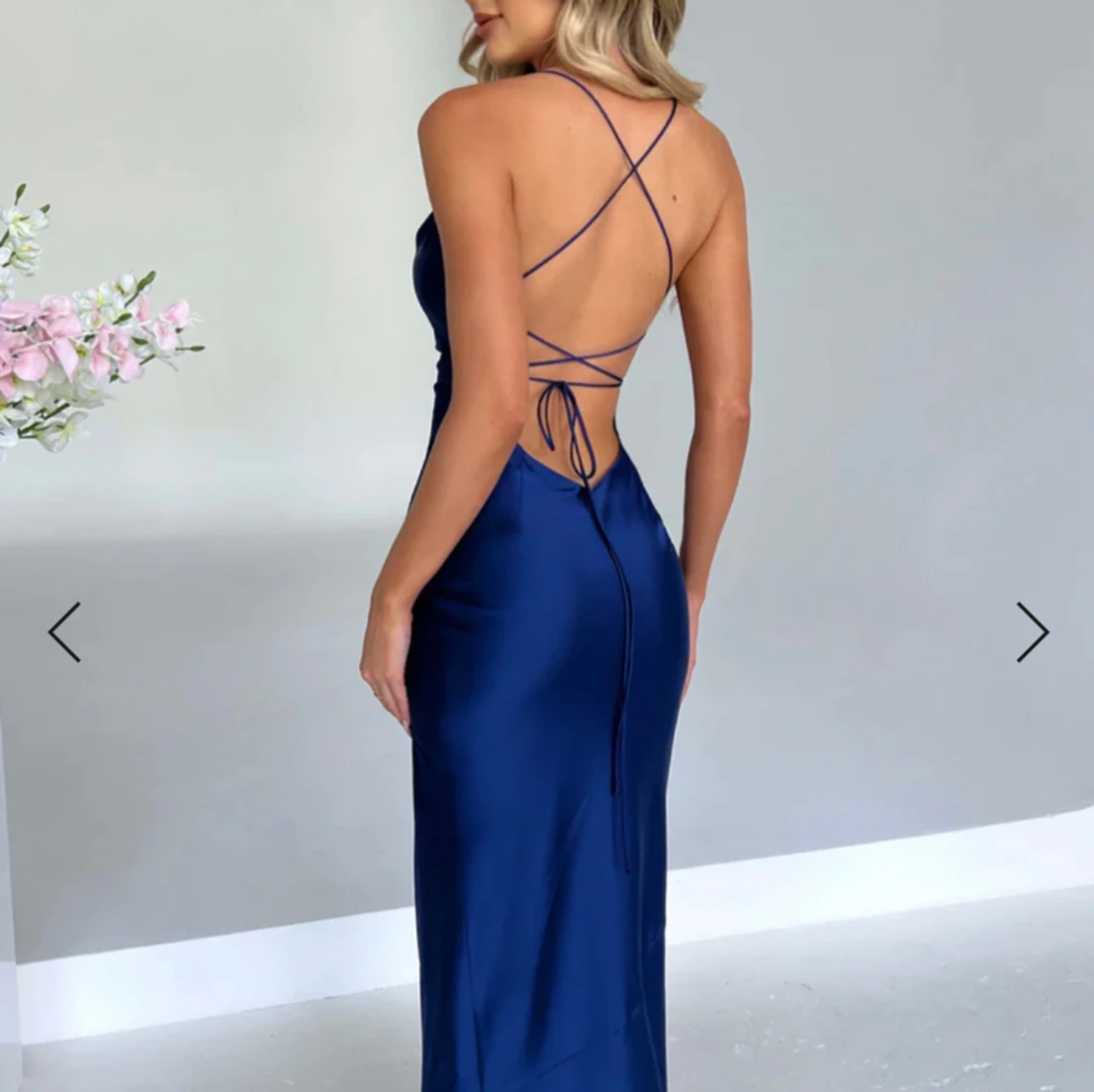 Blå långklänning - 91