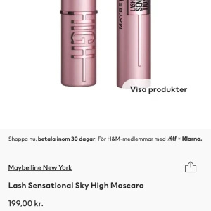 Sky high mascara - Maybelline new york sky high mascara oöppnad och oanvänd. Nypris 200 säljer för 100