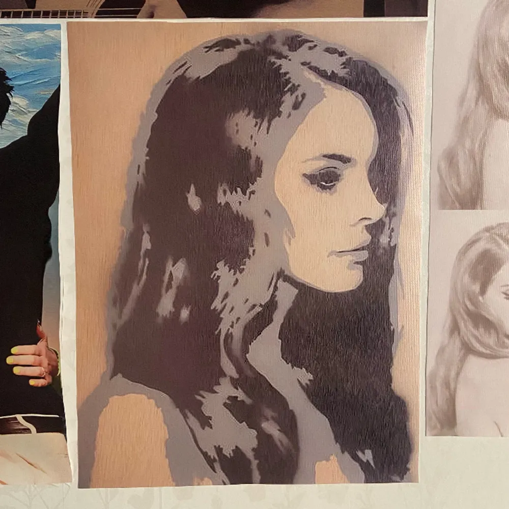 supersnygg affisch av Lana Del Rey :) Affischen är gjord av canvas-material och INTE PAPPER! Så kvaliten är jätte bra + vattentät! (annons-bilden verkar vara suddig, men kan skicka bild privat för bättre kvalitet!) 💞. Övrigt.