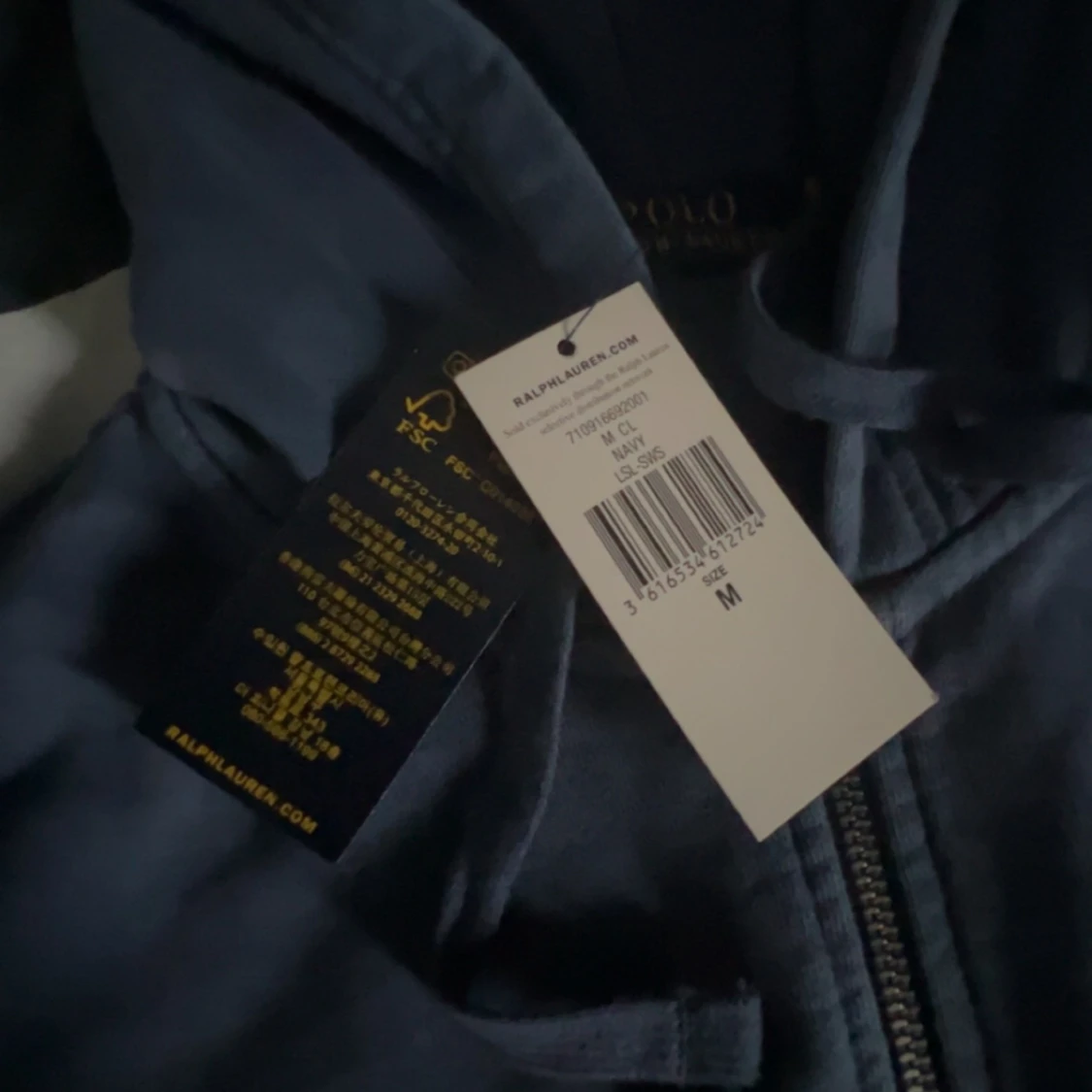 Ralph lauren hoodie blå - 90