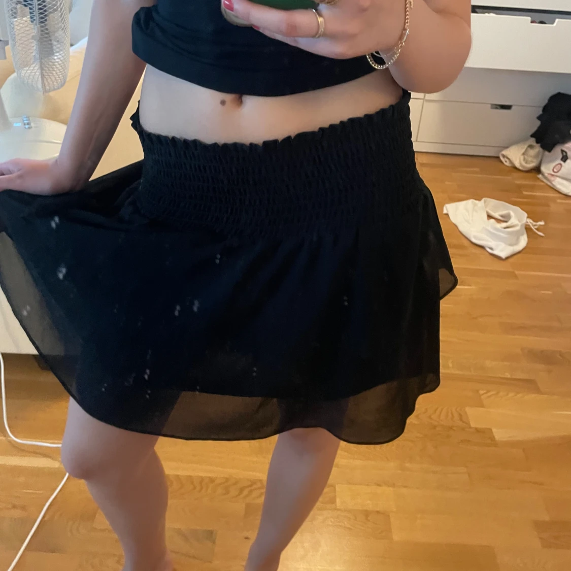 Svart basic sommarkjol💫 - 90