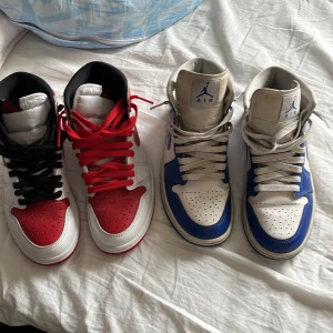 Jordans - Nu säljer jag mina jordens den röda är storlek 37,5 och den blåa 38 säljer dlm röda för 500 och dom blåa för 400 båda för 800 