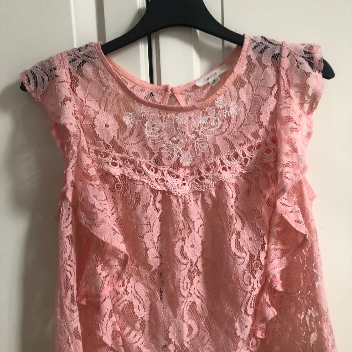 Rosa spets topp - 90