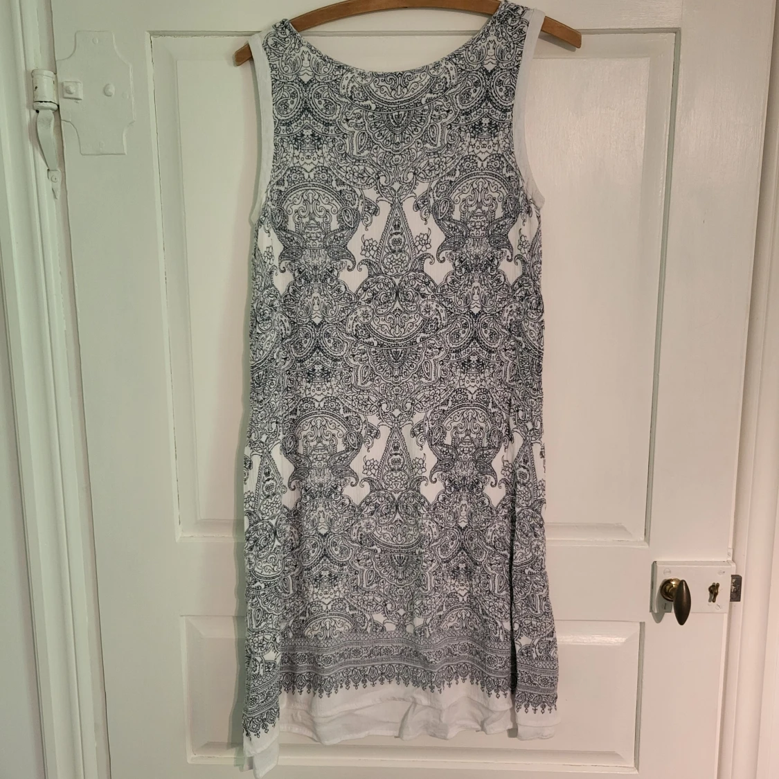 Blåvit midiklänning - 90