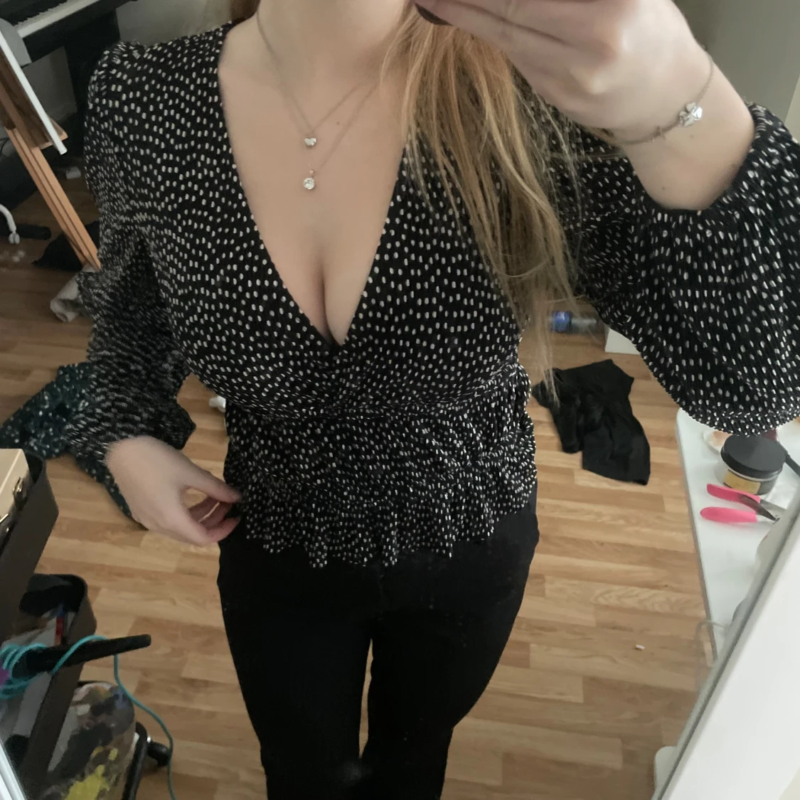 Svart zara blus - 91