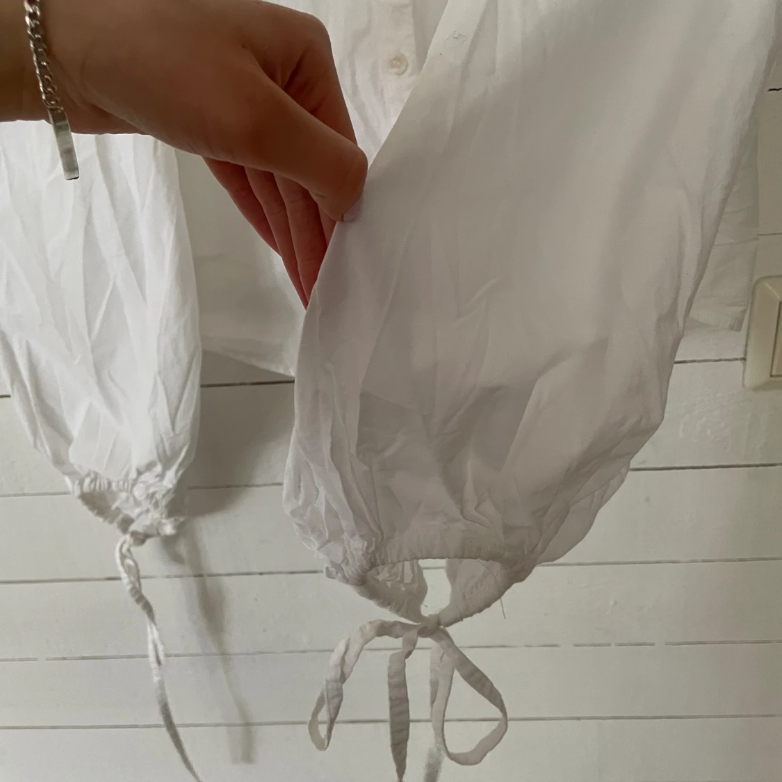 Blus med ballongärmar - 91