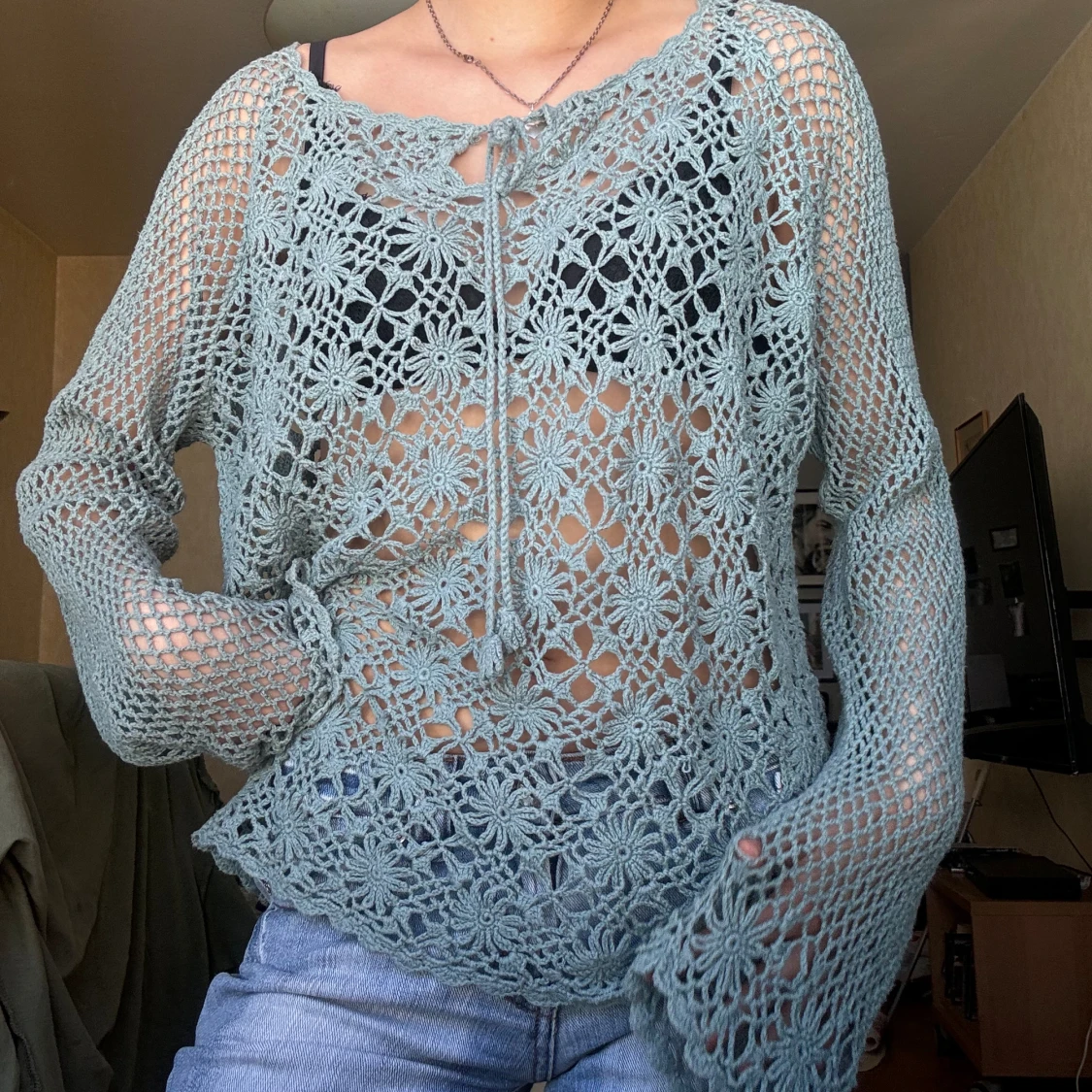 Virkad tröja - 90