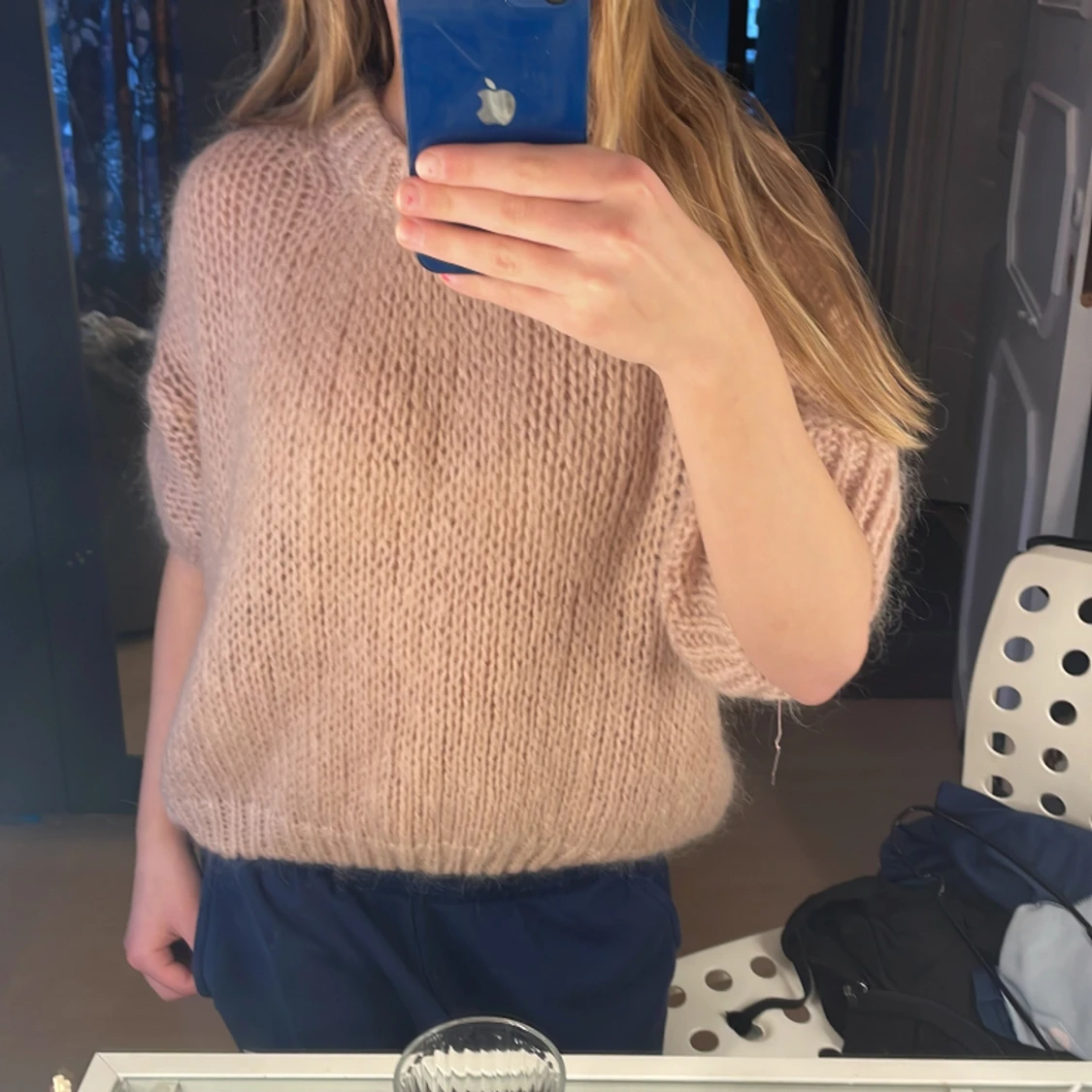 Stickad t-shirt - 90