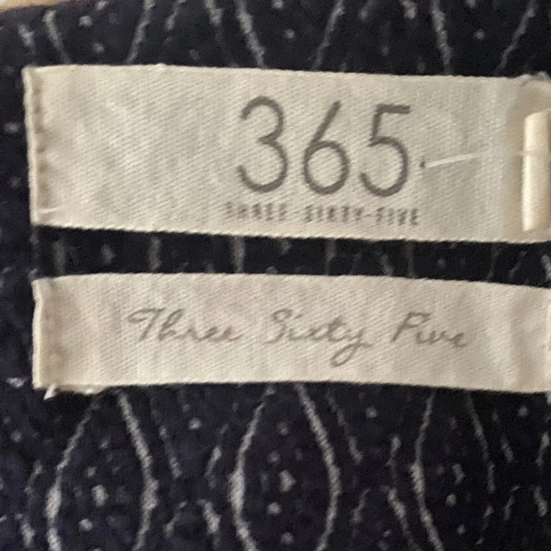 365 (There sixty-five)marinblå mönstrad tröja  - 90