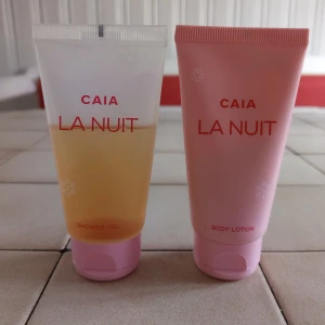 Caia la nuit  - Säljer caias shower gel och body lotion, flaskorna är 50ml. Säljer båda för 60kr + frakt! 60% kvar i båda! 
