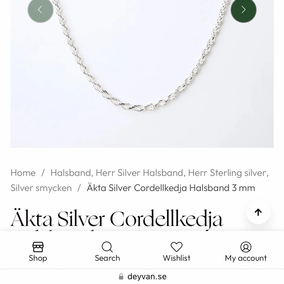 Älta silver halsband 925