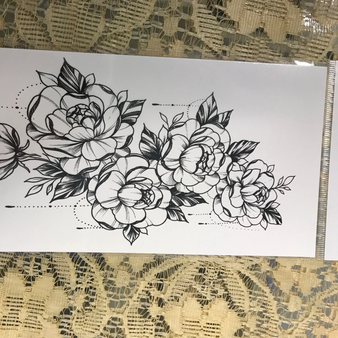 Blommor Tatuering  - 91