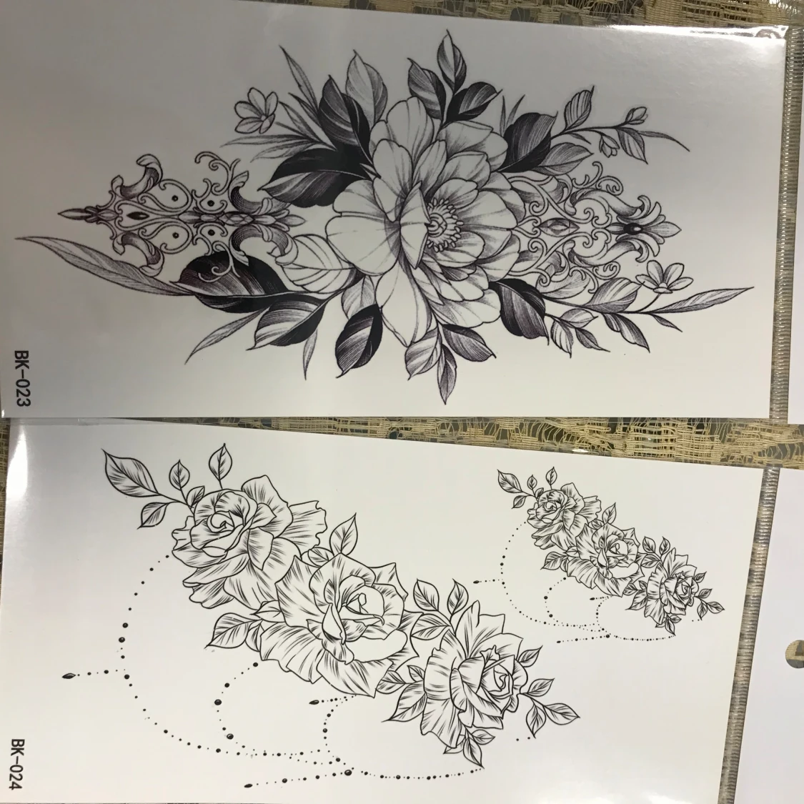 Blommor Tatuering  - 90