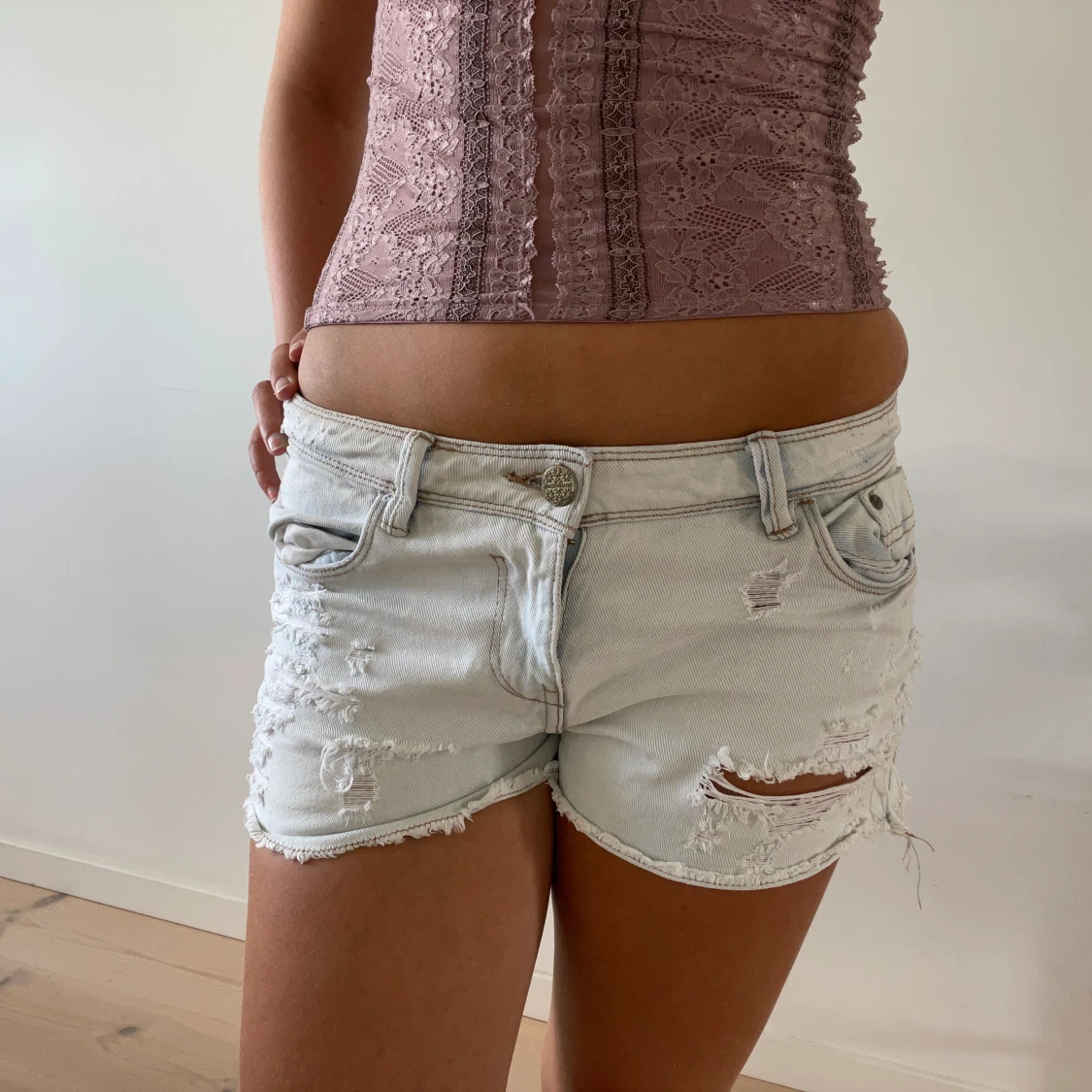 Lågmidjade shorts - 91