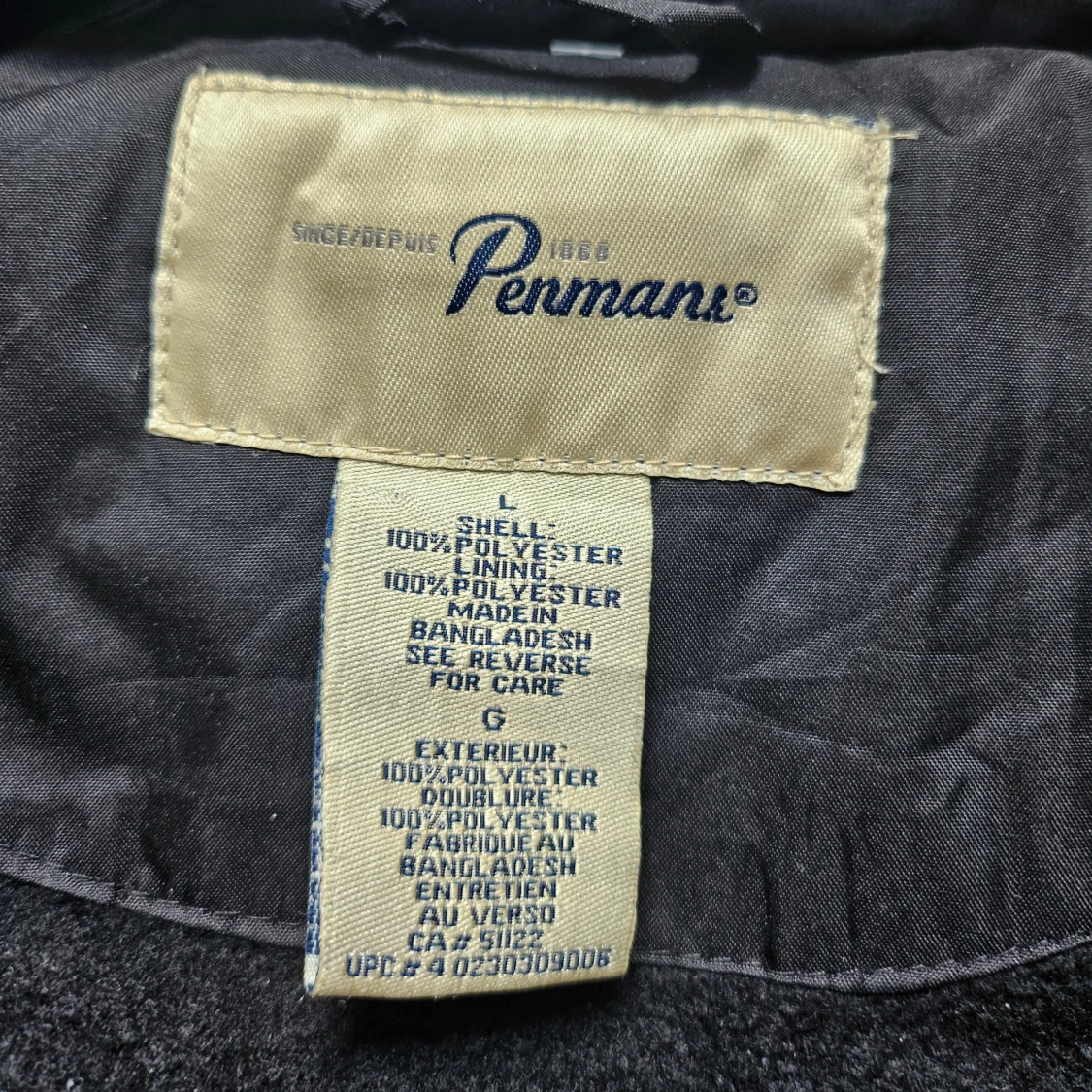 Svart fodrad vindjacka - 91