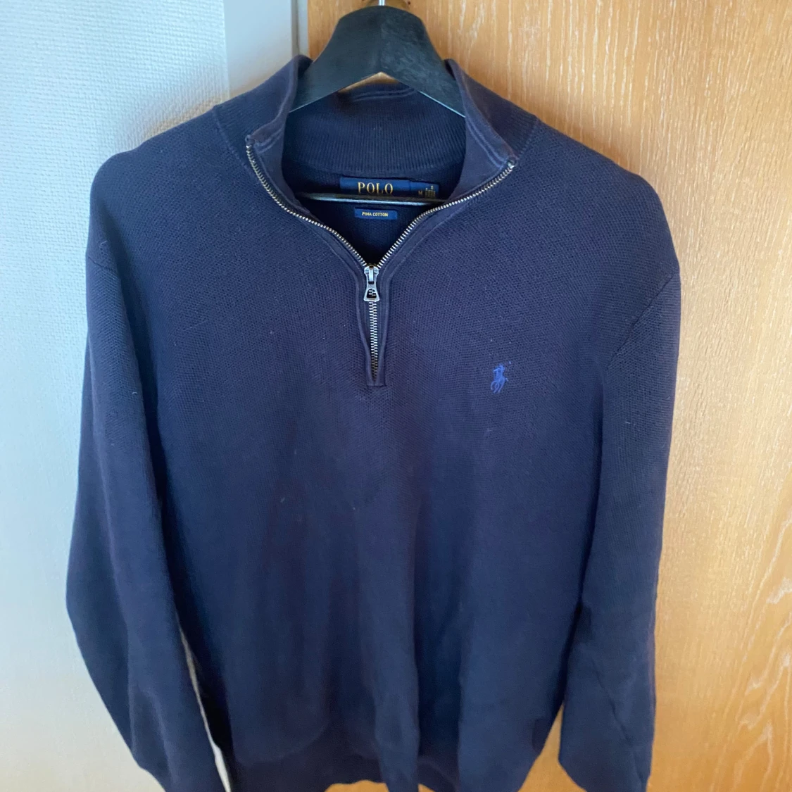 Ralph lauren half zip blå