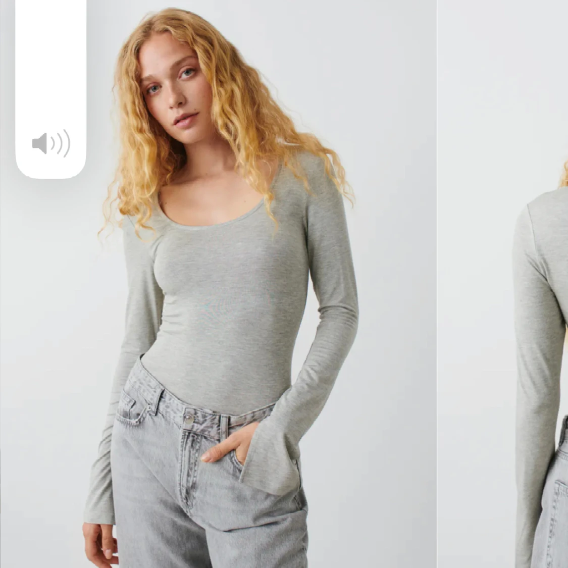 Gina tricot tröja med slits  - 90