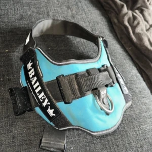 K9 hundsele - Beställd ifrån Tiny buddy, lite skitig men fortfarande i fint skick. Har inte kvar original-skyltarna. Är i storlek 3 där bröstomfånget är 82-115cm.