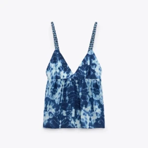 Zara topp - Så fin blå zara topp i storlek xs, perfekt till sommaren🙌❤️