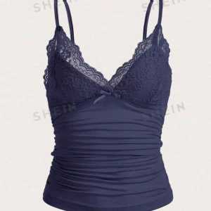 Linne marinblå - Linne i storlek xs,från SHEIN,väldigt mysigt material,snyggt 