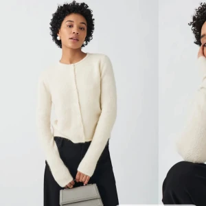 Vit kofta  - Säljer den här populära koftan från Gina då den inte kommer till användning, slutsåld på hemsidan i alla storlekar!