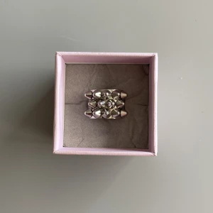 Edblad nitring  - Super snygga trendiga Edblad ringen med nitar! Den är knappt använd då jag har två stycken. Passar till allt. Kommer inte ihåg vilken storlek exakt men skulle gissa M 17,5 mm!