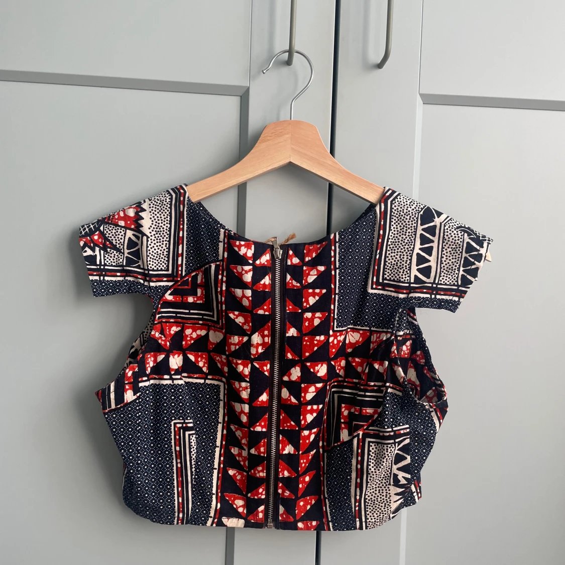 Vintage Wax Print Crop Top - 93