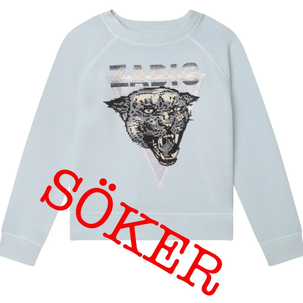 Söker denna jätte fina sweatshirten från zadig & voltarie, helst i bra skick🫶❤️. Tröjor & Koftor.