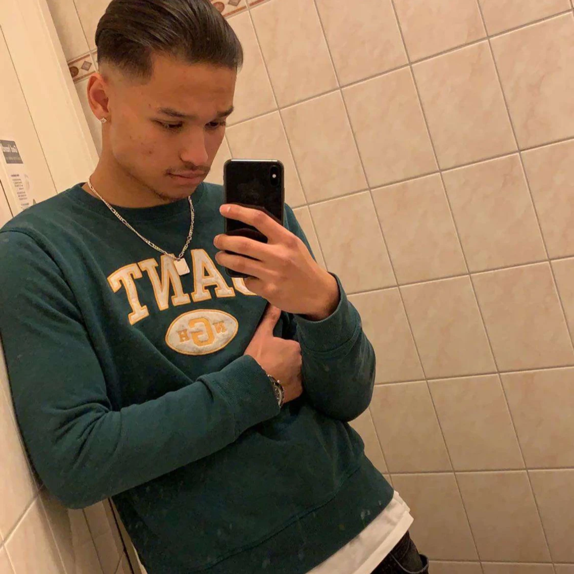 Fin tröja / sweatshirt (grön)