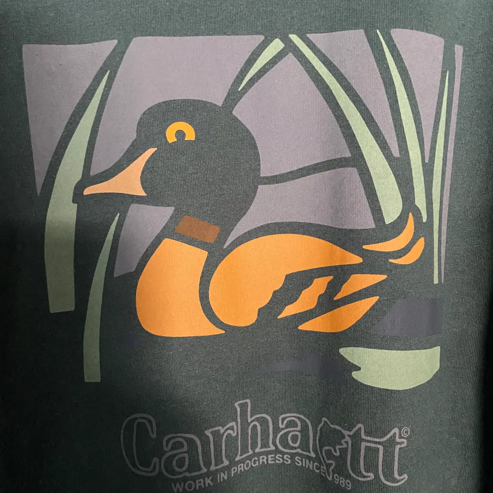 Säljer min tvär feta carhartt tröja, nyskick (ba testad), köpt på hiatus, pris kan diskuteras, hör av dig vid funderingar😃. T-shirts.