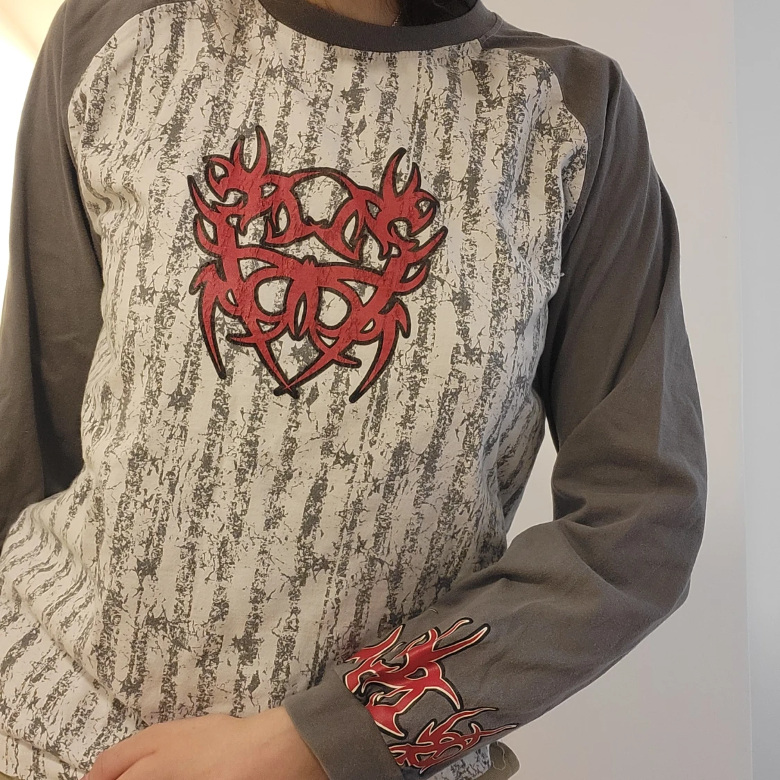 Y2K retro tröja med tryck - 90