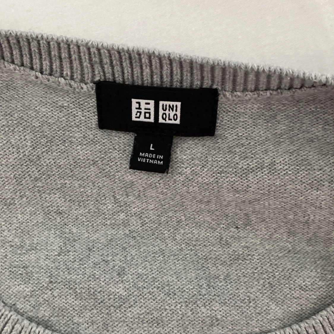 Grå Sweatshirt, L - 90