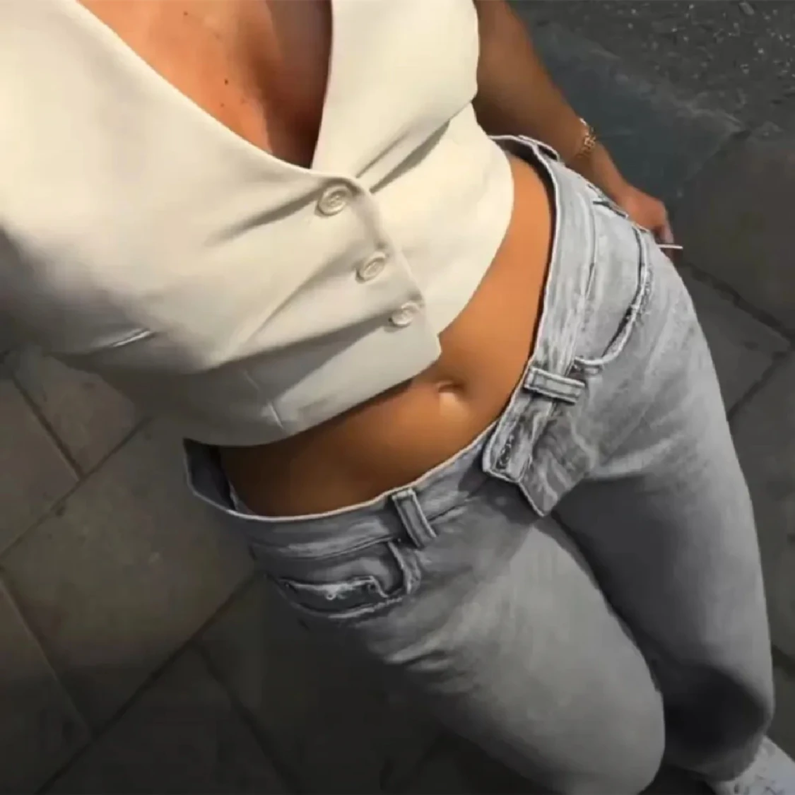 Lågmidjade jeans